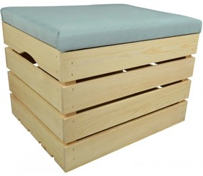 Pufa kufer skrzynia drewniana sosnowa siedzisko 50cm naturalna