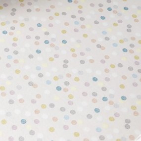 Flanelowe prześcieradło dziecięce z gumką 90x190 cm Balloons Spot – Bianca