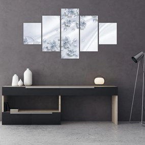 Obraz - kwiatowy wzór (125x70 cm)