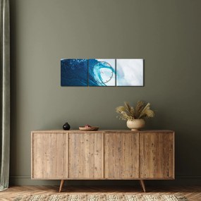 Obraz - Fala oceaniczna (z zegarem) (90x30 cm)