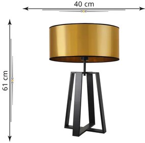 Złota lampka nocna glamour - EX971-Thof