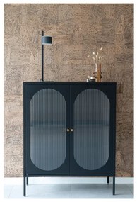 Czarna metalowa witryna 90x110 cm Adelaide – House Nordic