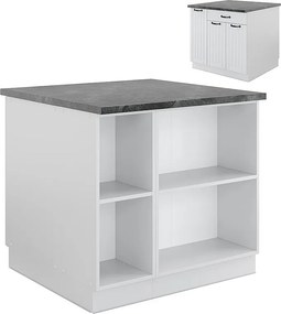 Wyspa kuchenna biały dom wiejski/biały 90x60x82 fame-line