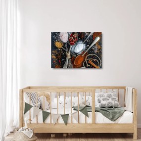 Obraz na szkle - przyprawy (70x50 cm)