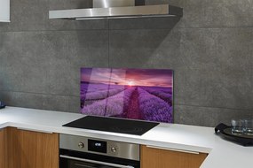 Szkło do Kuchni na Ścianę Prowansalski Styl Wrzosów