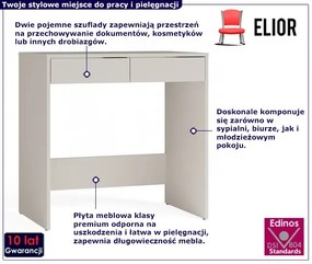Nowoczesna kaszmirowa toaletka z 2 szufladami R2-Z40