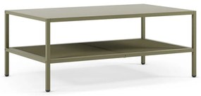 Zielony metalowy stolik 60x100 cm Fayna – Marckeric