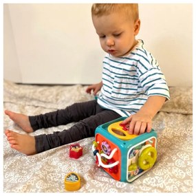 Woopie baby interaktywna kostka sensoryczna edukacyjna montessori sorter 6w1