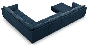 Ciemnoniebieski narożnik (prawostronny) Vanda – Mazzini Sofas