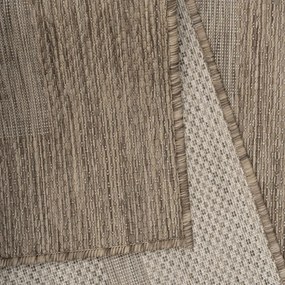 Dywan zewnętrzny Relax ramka brązowy 80 cm x 250 cm