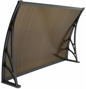 Aldotrade Daszek nad drzwi 120 x 80 cmniepodzielony Lagrada, brązowy