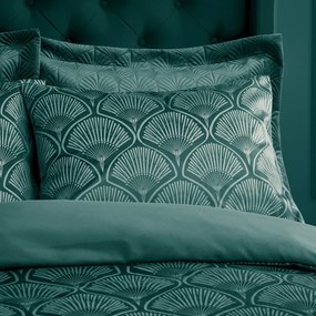 Zielona pościel dwuosobowa 200x200 cm Art Deco Pearl – Catherine Lansfield