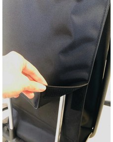 Torba na zakupy na kółkach 53 l Com Tweed Polar Black Tube – Rolser