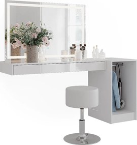 Stół do toalety biały 120x40.1x12 sherry