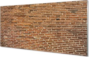 Szkło do Kuchni na Ścianę Czerwony Mur Loftowy