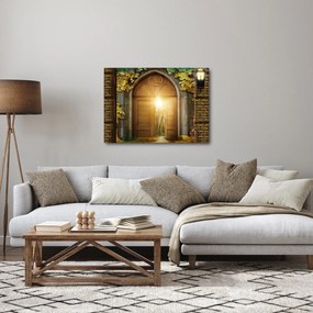 Obraz - Brama w lesie (70x50 cm)