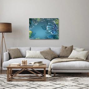 Obraz na szkle - Liście roślin tropikalnych (70x50 cm)