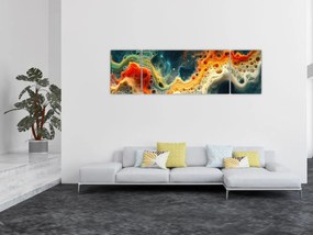 Obraz - Nowoczesna abstrakcja (170x50 cm)