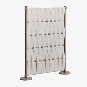 Parawan Ogrodowy Z Aluminium I Liny Tunas Kremowa & 105 X 150 Cm - Sklum