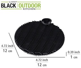 Zestaw 2 silikonowych gąbek do mycia naczyń Wenko Black Outdoor Kitchen