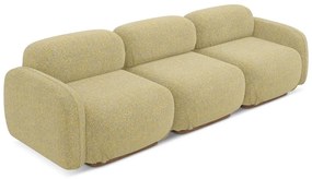 Żółta sofa modułowa 270 cm Ailani – Makamii