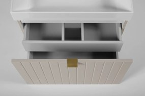 Szafka pod umywalkę HARMO 80 cm kaszmir półmat KROFAM