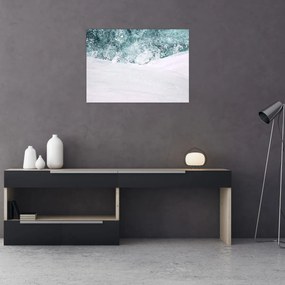 Obraz - Turkusowa abstrakcja (70x50 cm)