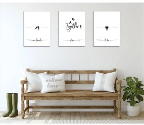 Obrazy zestaw 3 szt. 30x40 cm – Wallity