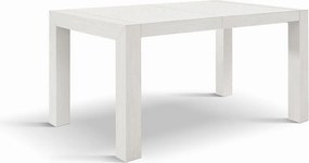 Stół drewniany, wykończenie biały jesion, 140x90-220x90cm długości - MARZAMEMI