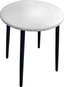 Taboret TRIX stelaż metalowy STOŁEK LOFT : Kolor nogi - Czarna stożek, Kolor tkaniny - SKAJ - AL12, Typ tkaniny - Skaj