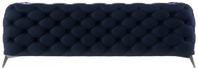 Ciemnoniebieska aksamitna sofa 225 cm Chelsea – Ropez