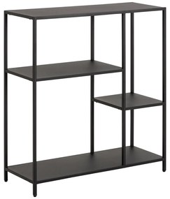 Czarny metalowy regał 80x86 cm Newcastle – Actona