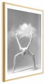 Plakat Niesamowita poza 29,7x42 cm z ramą złotą z marginesem ARTGEIST B