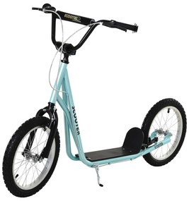 HOMCOM hulajnoga dziecięca hulajnoga miejska hulajnoga dziecięca 16 cali niebieska 139 x 58 x 90–96 cm hulajnoga dla dziewczynek aluminium