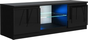 Szafka RTV stojąca NUDO 120 cm do Salonu pod Telewizor - Czarny