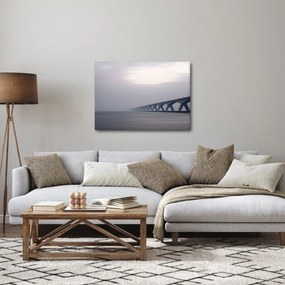 Obraz mostu we mgle (70x50 cm)