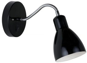 Nordlux - Lampa ścienna CYCLONE 1xE14/15W/230V czarna