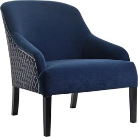 Klubowy fotel Viki w stylu glamour