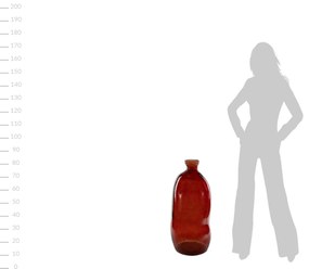 Duży wazon ze szkła z recyklingu DAME JEANNE, 73 cm