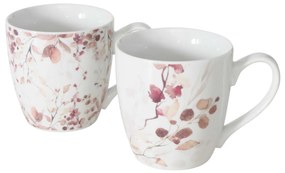 Porcelanowy kubek ze wzorem kwiatów, BERNADA, 480 ml