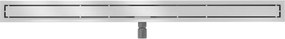 Mexen Flat M13 odpływ liniowy 2w1 180 cm, inox - 1010180