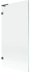 Mexen Lunar L parawan nawannowy 1-skrzydłowy 90 x 150 cm, transparent, gun gray szczotkowany - 897L-090-000-66-00