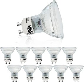 NETTLIFE Zestaw 10 ciepłych białych żarówek LED GU10 4W - PAR16 Wpuszczany reflektor punktowy 120° Kąt świecenia 3000K Oświetlenie Lampa kuchenna Lampa sufitowa