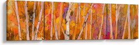 Obraz - Jesienny las (170x50 cm)