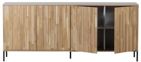 Naturalna niska komoda w dekorze dębu 200x85 cm Gravure – WOOOD