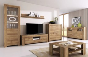 Stół rozkładany BROKON 140(180)x80 dąb riviera PIASKI Meble