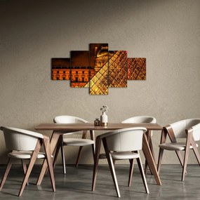 Obraz Luwru w Paryżu (125x70 cm)