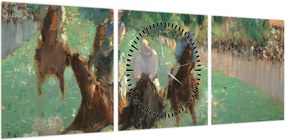 Obraz - Edouard Manet, At the Races, reprodukcje (z zegarem) (90x30 cm)