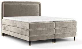 Jasnobrązowe łóżko boxspring 140x200 cm Dove – Maison de Rêve
