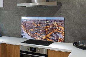 Panel szklany do Kuchni Zimowy Gdańsk nad Motławą